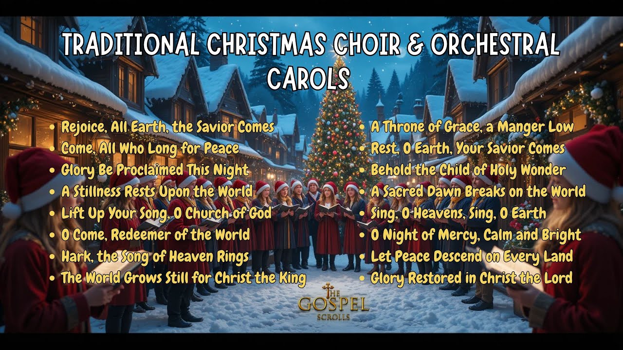 Christmas Choir & Orchestral Carols 🎄 Peaceful Sacred Hymns 🎄 Christmas Playlist 🎄