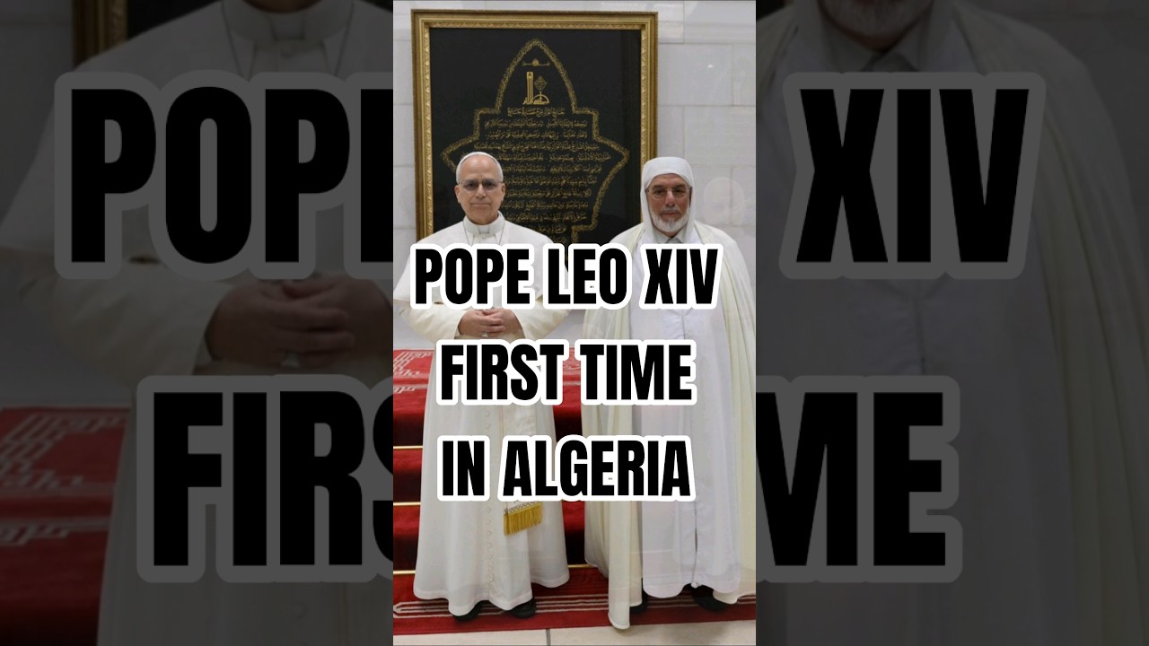 Pope Leo XIV First Ever Visit to Algiers Grand Mosque Historical Moment#vatican #papale&oacute;nxiv#algeria
