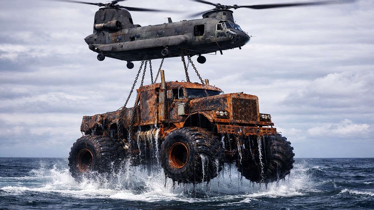 We Spent 6 Months Restoring a Peterbilt 379 Monster Truck from Ocean #restoration