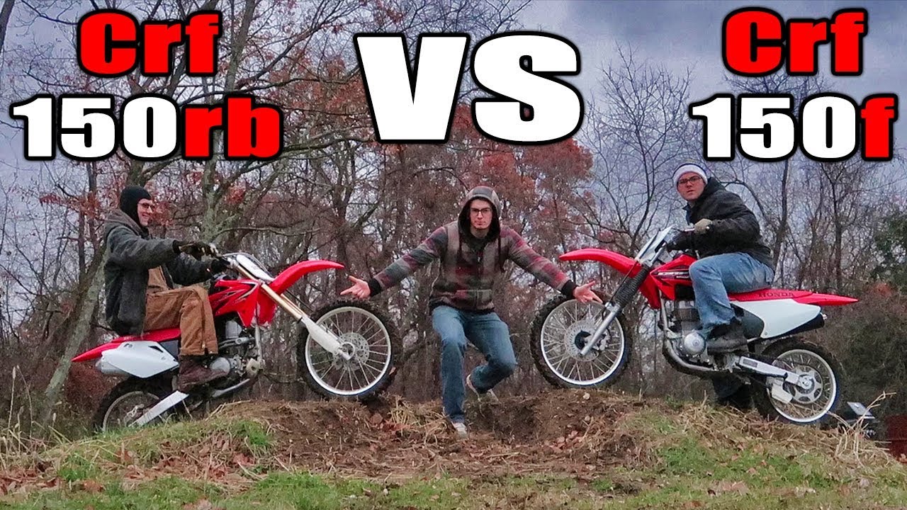 Crf150r против Crf150f! (Гонка, Вилли, Прыжки, Звук, Обзор)