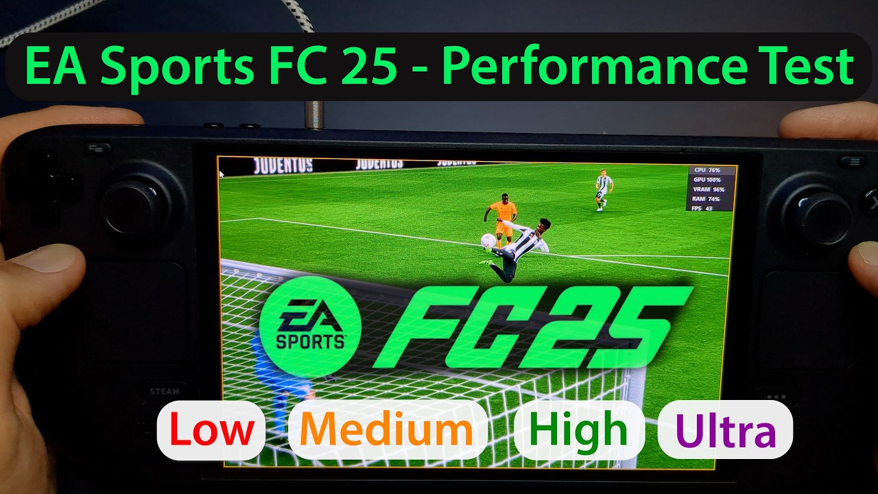 EA SPORTS FC 25 | Steam Deck (OLED) Performance Test | Low vs Medium vs High vs Ultra | Benchmark