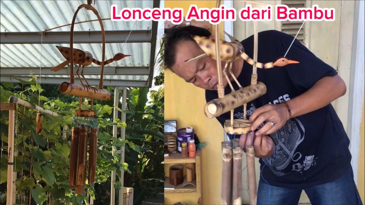 Desain Lonceng Angin dengan Bambu ~ Kerajinan dari Bambu