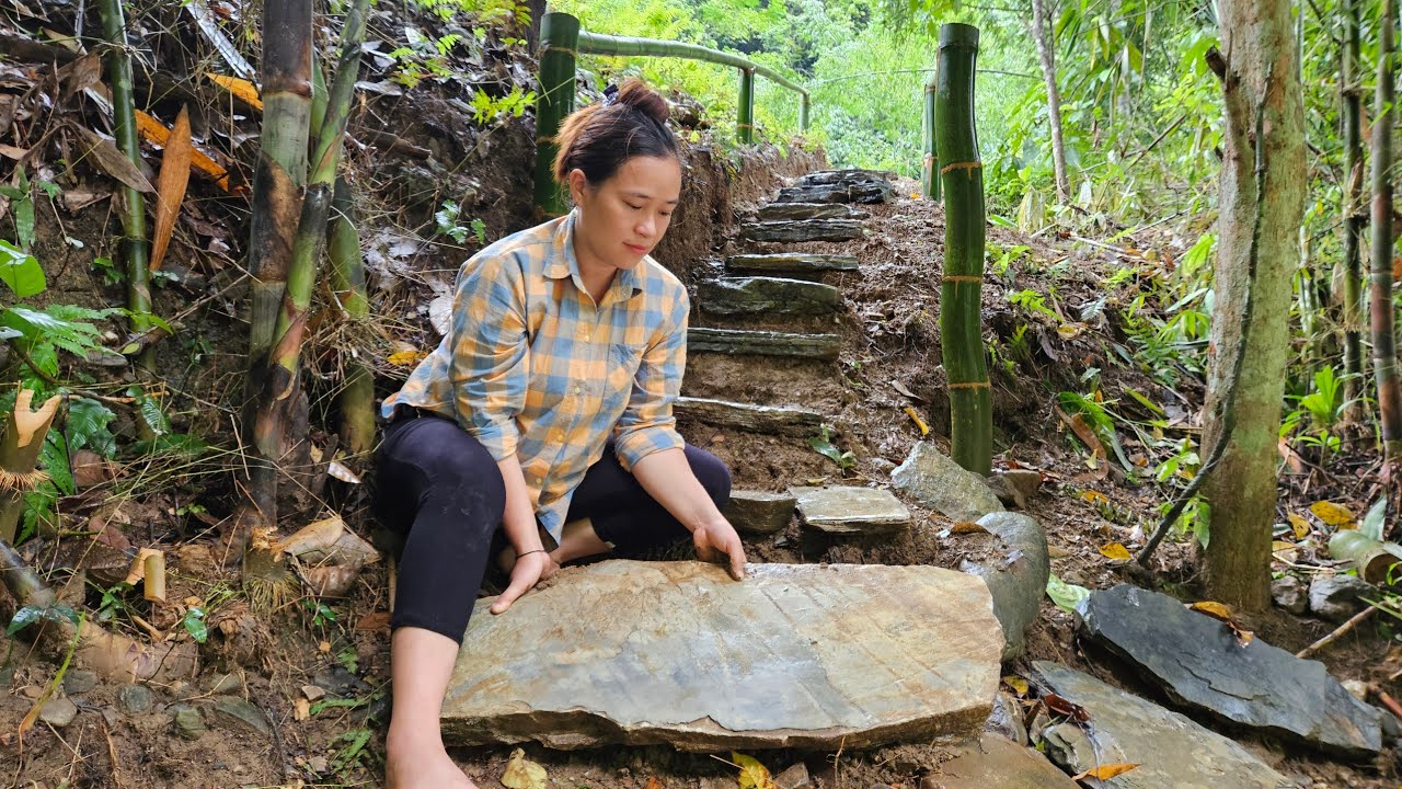 Build A Road Across The Stream To The Farm - Pregnant Woman Ly Thi Ca's Life