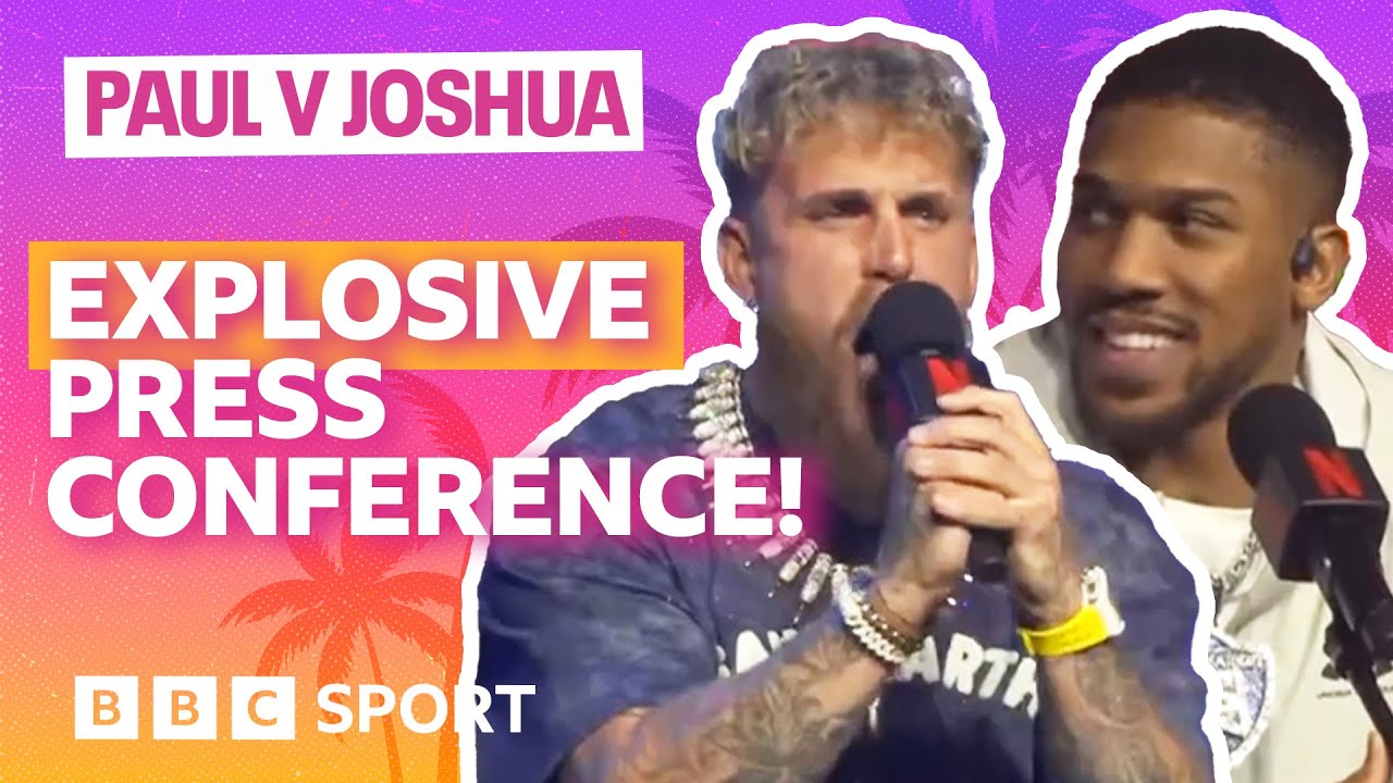 Jake Paul v Anthony Joshua - Press Conference BEST BITS 🔥 | BBC Sport