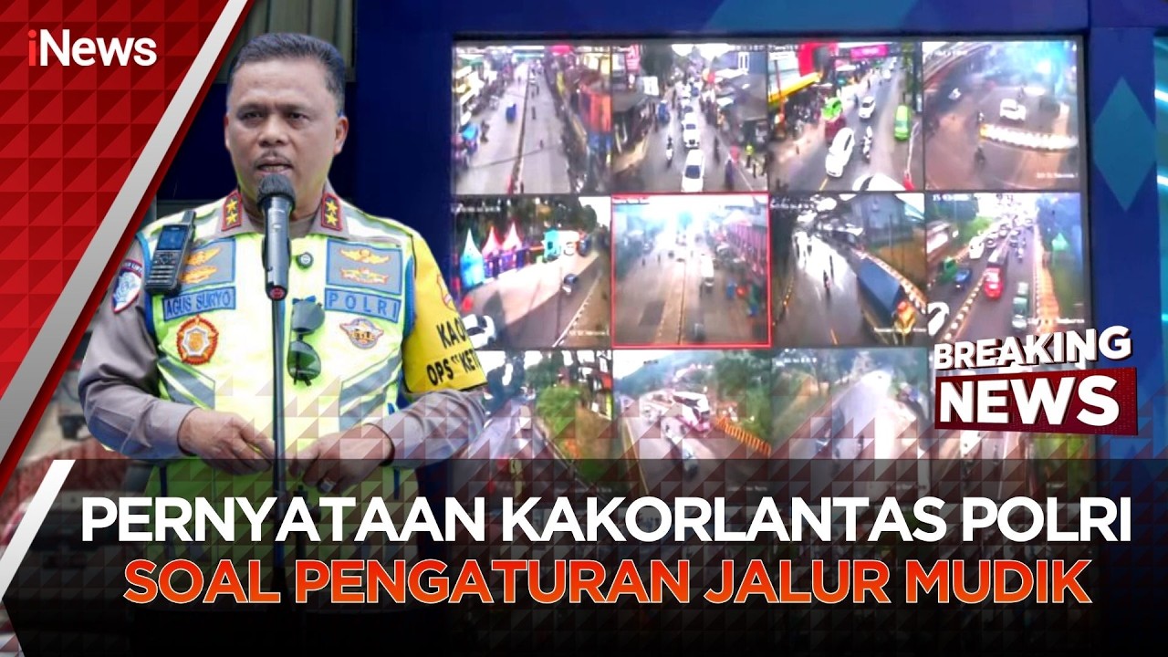 🔴BREAKING NEWS KONPERS KAKORLANTAS POLRI TENTANG PENGATURAN PUNCAK MUDIK (15/03)