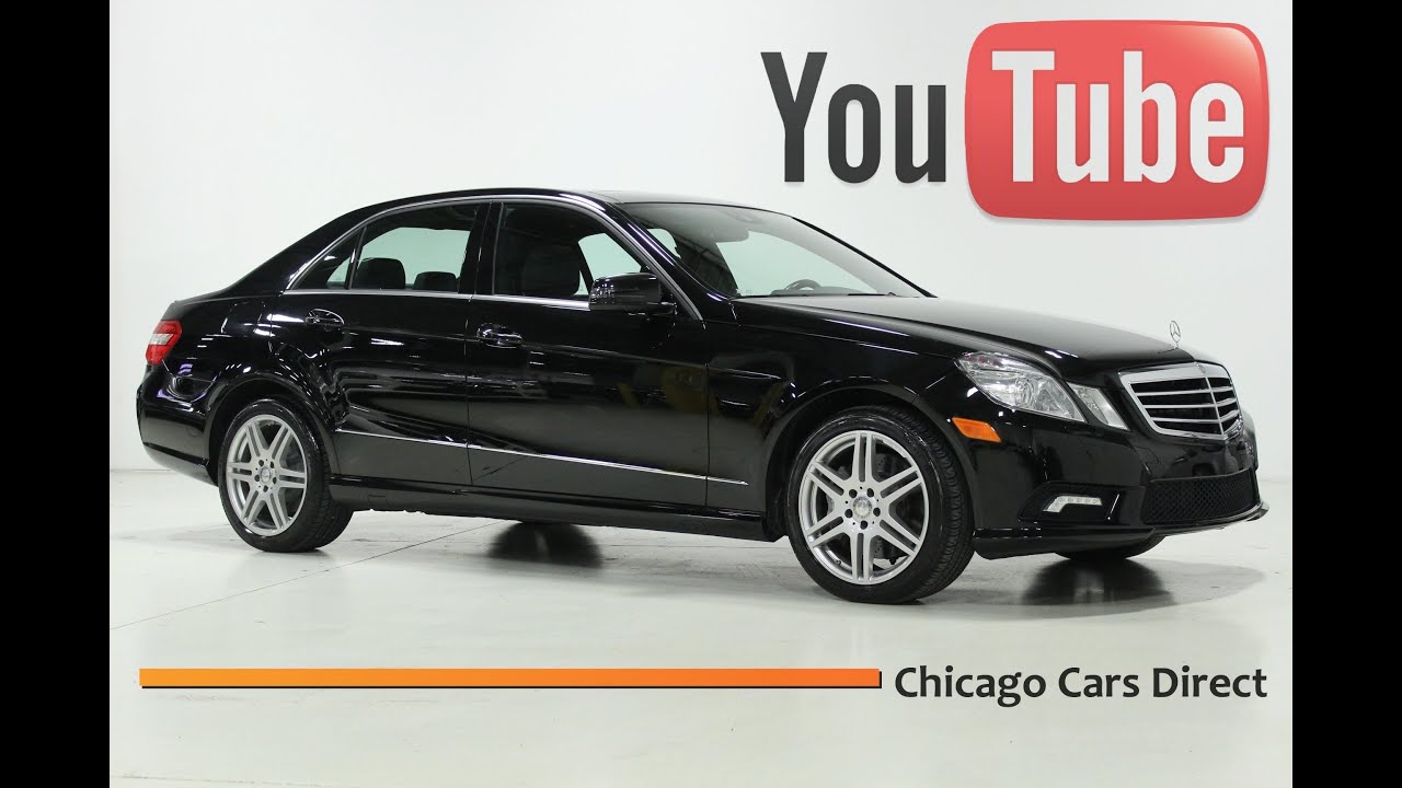 Chicago Cars Direct Presents a 2010 Mercedes-Benz E550 Sport 4Matic. Black/Black. #145681