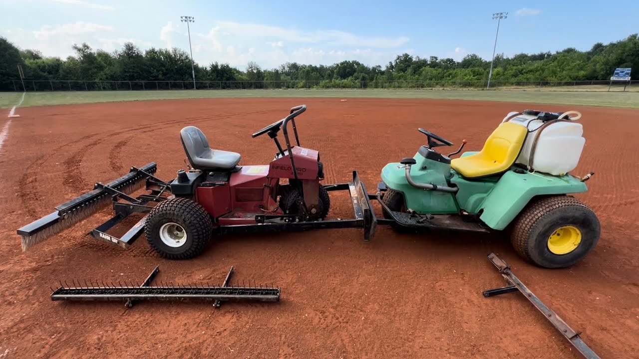 Toro vs. John Deere Ball Field Infield Groomer Sand Pro #baseball #dirt #sand #johndeere