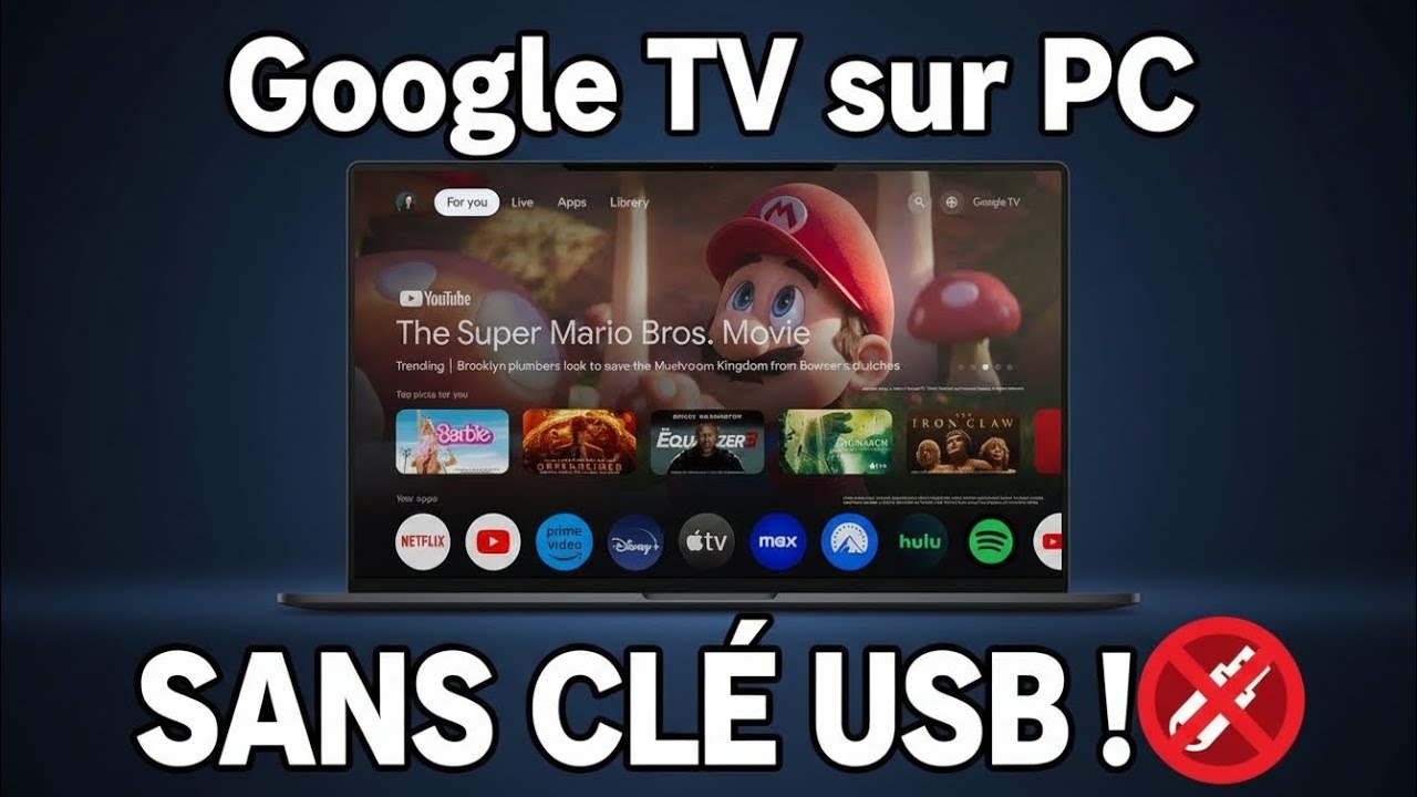 Installer Google TV sur PC SANS cl&eacute; USB 😱 (Directement sur Windows)