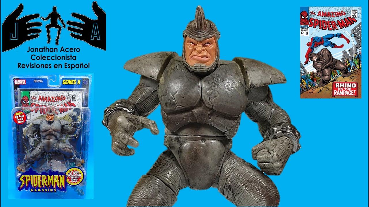 Rhino Spider-man Classics Toy Biz series II Toy Review Jonathan Acero Revisiones en Español