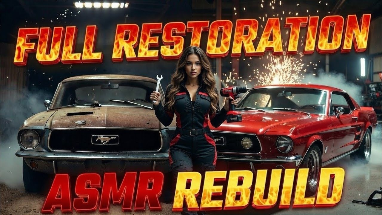 ASMR Car Rebuild 1968 Ford Mustang Fastback Full Restoration 🔥