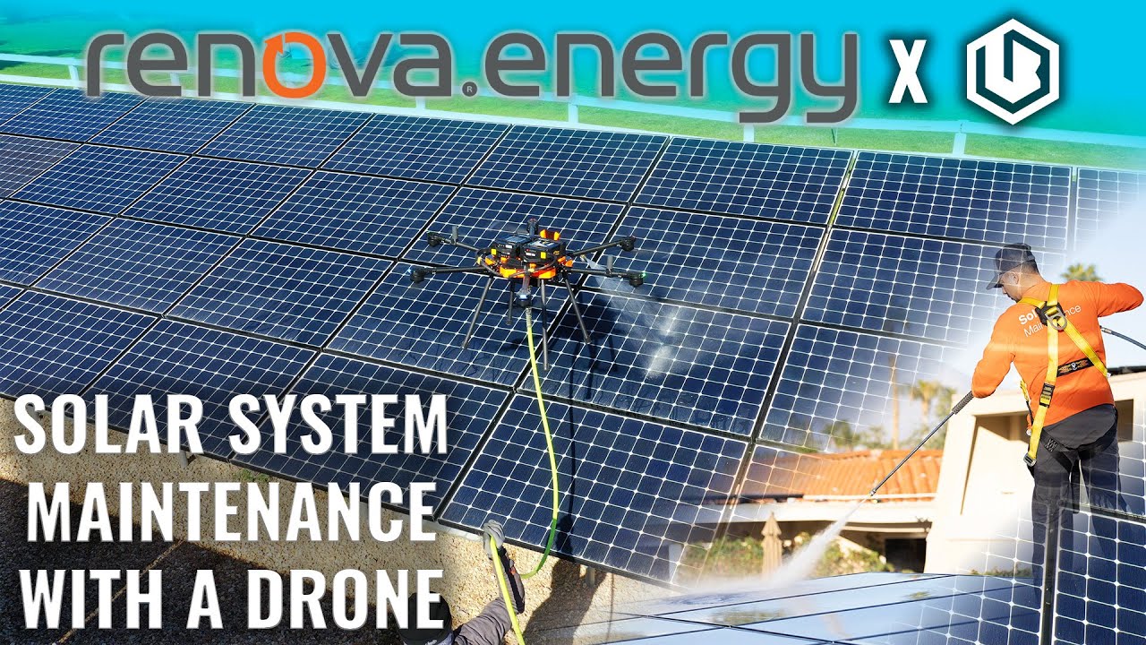 Cleaning Solar Panels With A Drone | Renova Energy X Lucid Bots