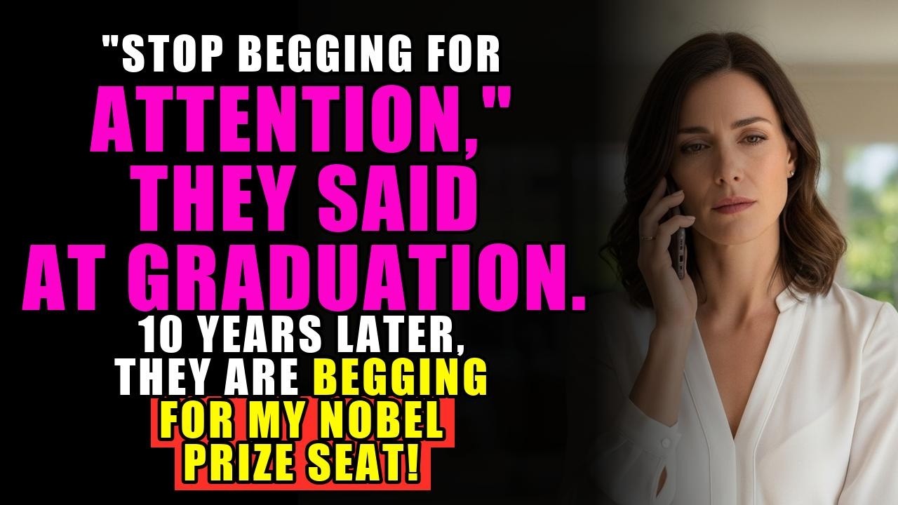 Stop begging for attention, my parents said at my graduation—10 years later, they were begging for a
