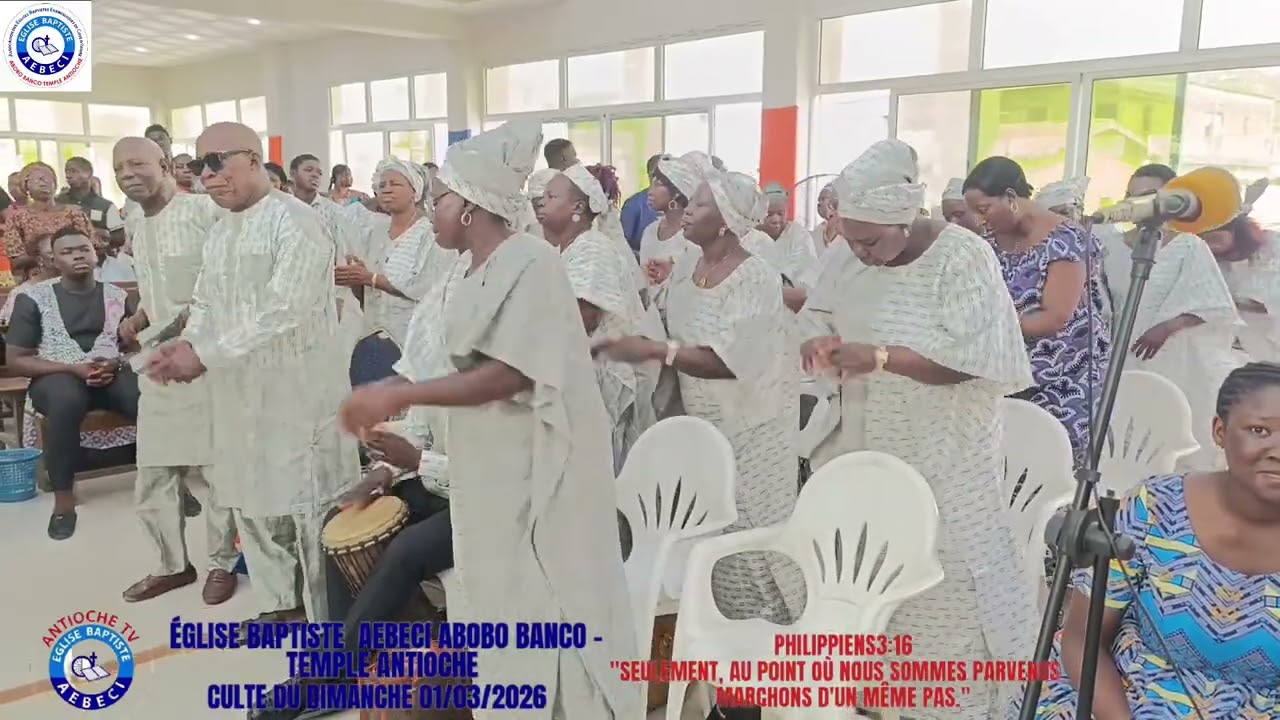 CULTE DU DIMANCHE 01/03/2026: Prestation de la chorale trompette de Jéricho.