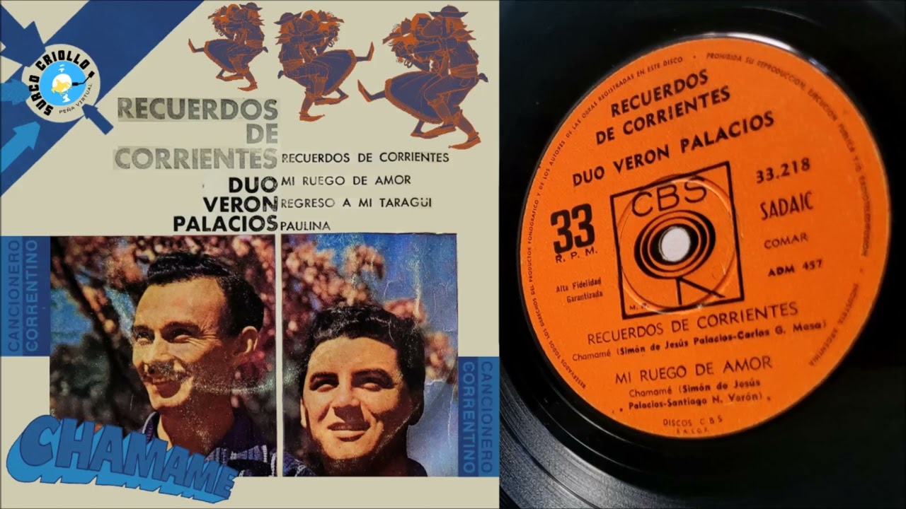 Veron Palacios •1964• Recuerdos de Corrientes ✮ EP Completo ✮ « Chamamé »