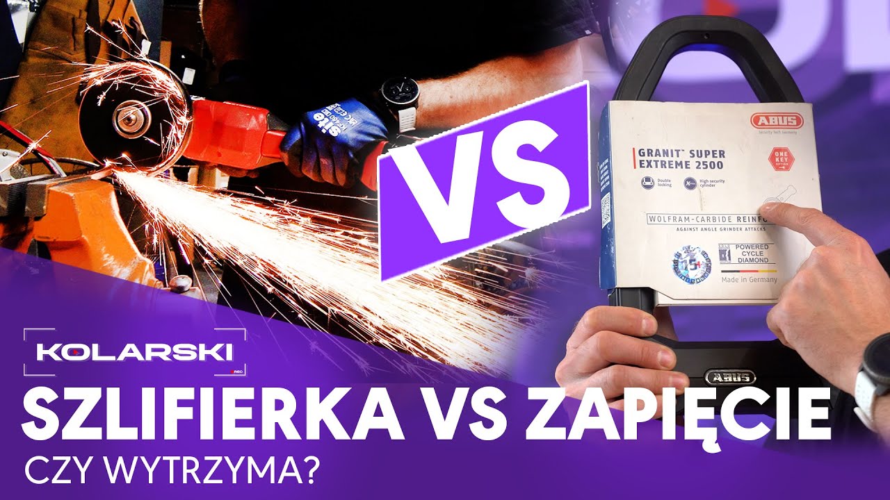 Szlifierka vs zapięcie rowerowe. Czy wytrzyma? Jak mocne jest zapięcie?