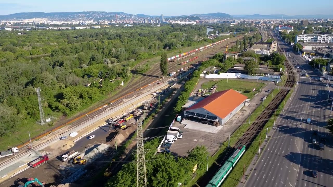 150-es vasútvonal - új nyomvonal Soroksári út - Pesterzsébet 2025. május 9.