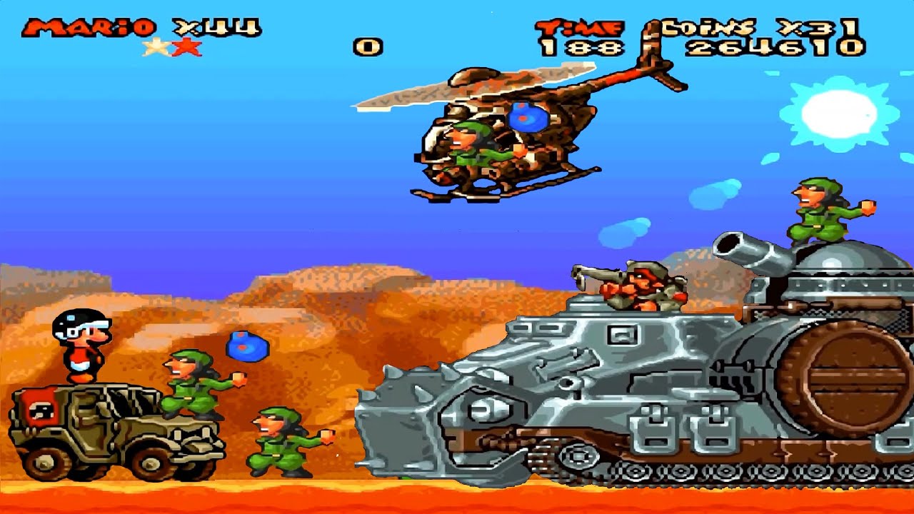 Super Mario World HD: Metal Slug Mario