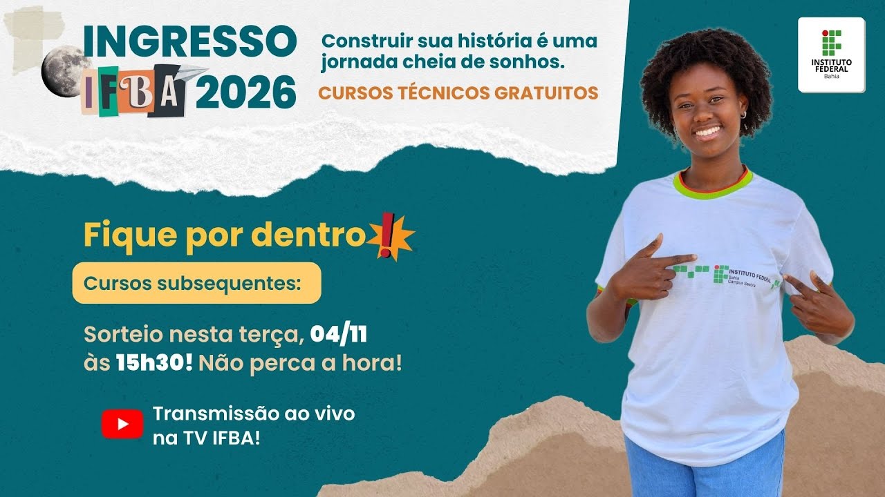 Ingresso 2026 - Sorteio dos Cursos Subsequentes