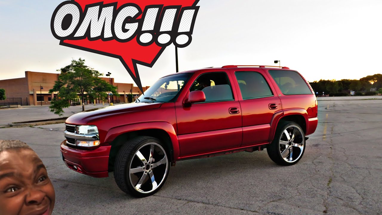 Milwaukee Custom Red Kandy Painted Tahoe on 26s