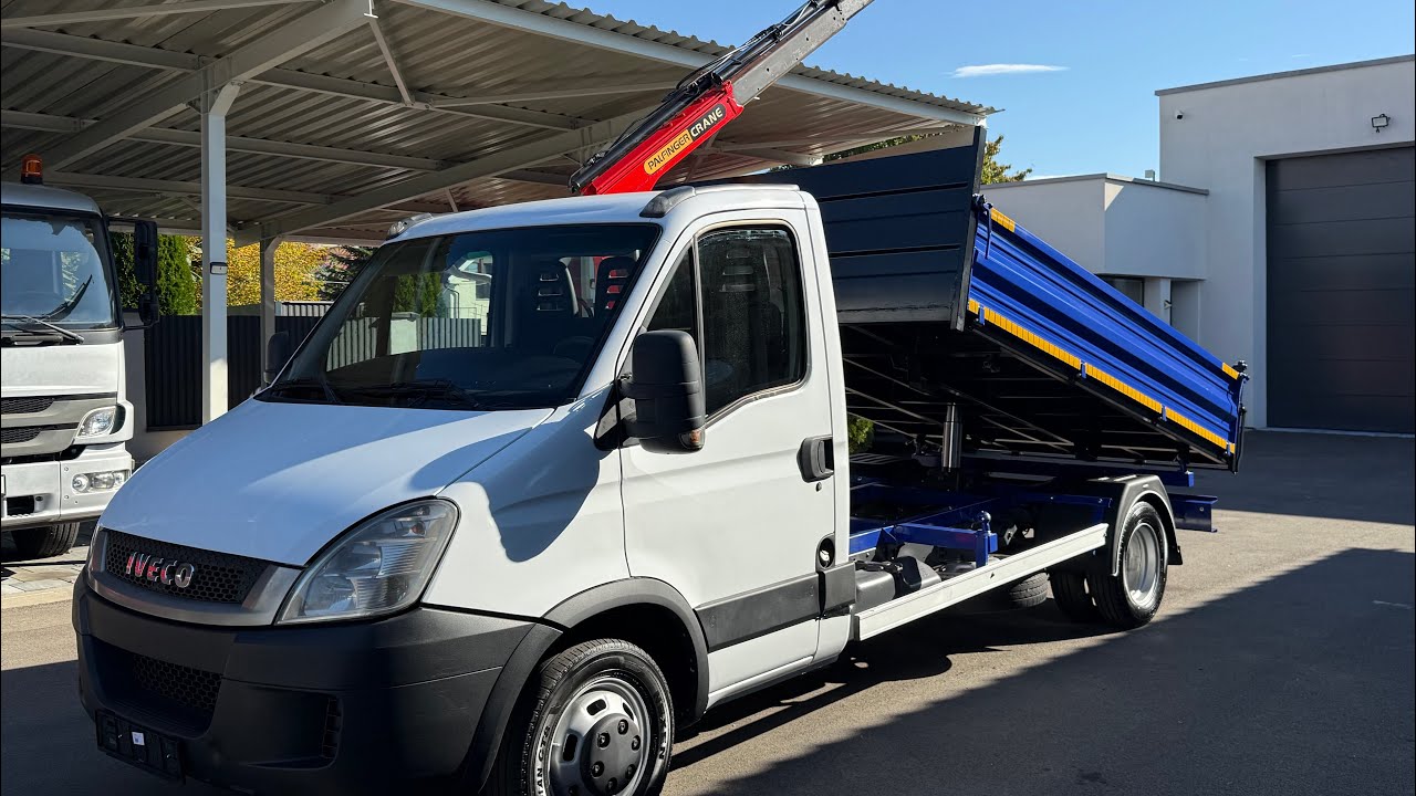 IVECO DAILY 35C15 trojstranný sklápač s hydraulickou rukou do 3,5t / kipper with crane 3,5t