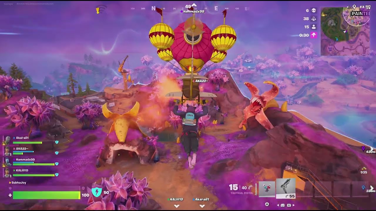 Got a lucky crowned victory royale! The whole squad contributed: Fortnite Southpark BR