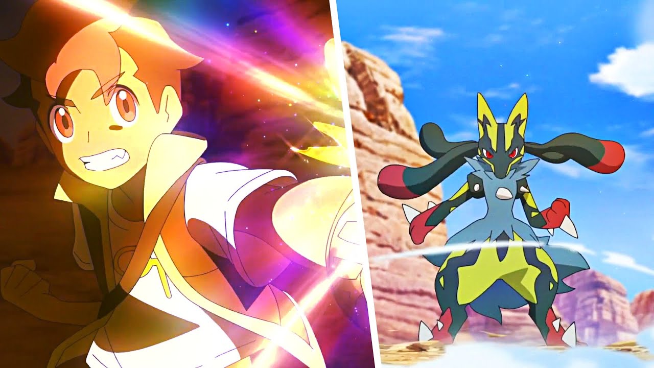 Roy And Shiny Mega Lucario VS Steelix - Pokemon Horizons Episode 92 AMV