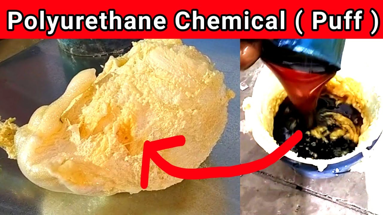 Polyurethane Chemical Reaction | Puff Bubbling Process | How to Use Polyurathane Chemical