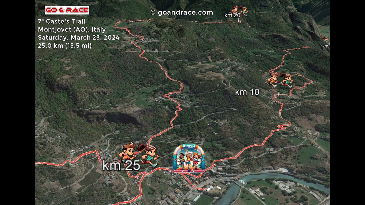 7&deg; Caste's Trail (2024): vola sul percorso di 25 km! Video del percorso.
