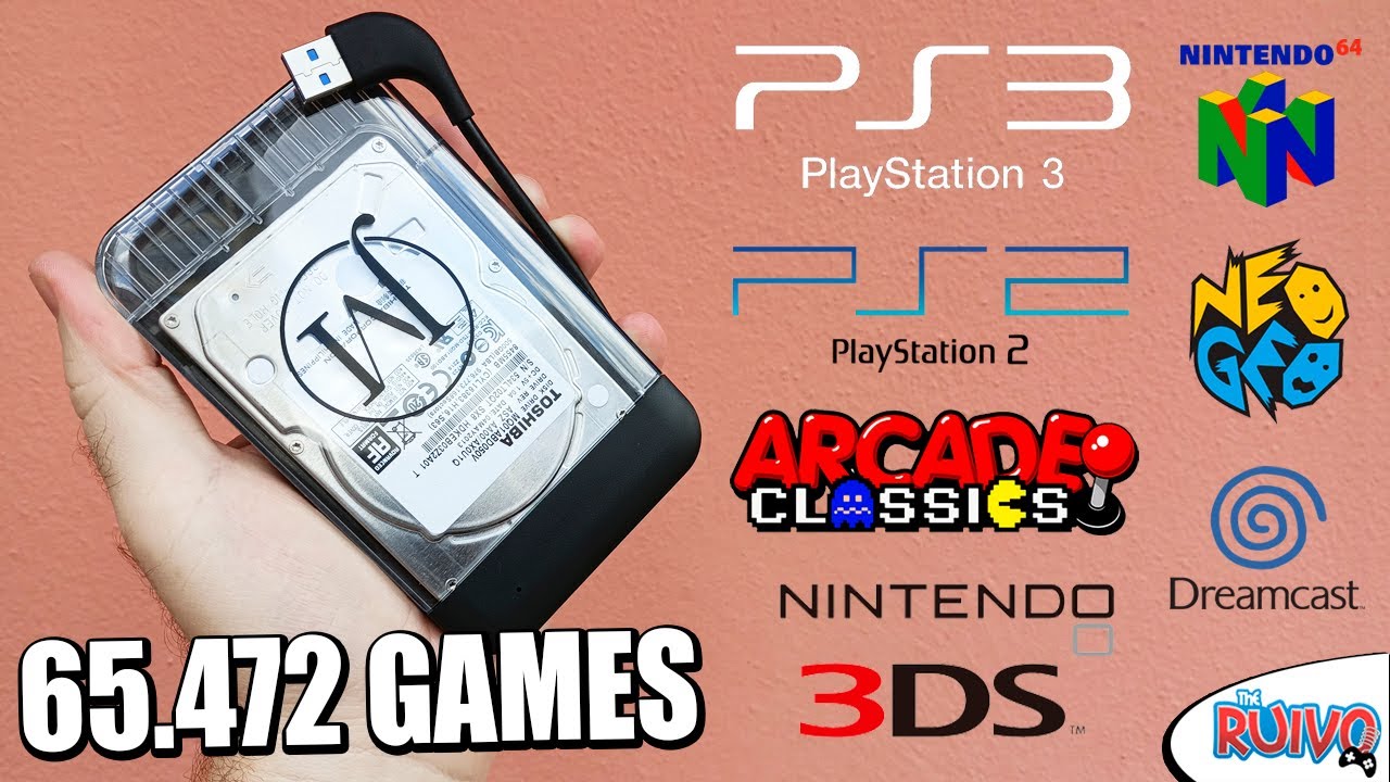 LAN&Ccedil;AMENTO! Novo HD Lotado de GAMES de V&aacute;rias Plataformas! &Eacute; s&oacute; Plugar e Jogar!