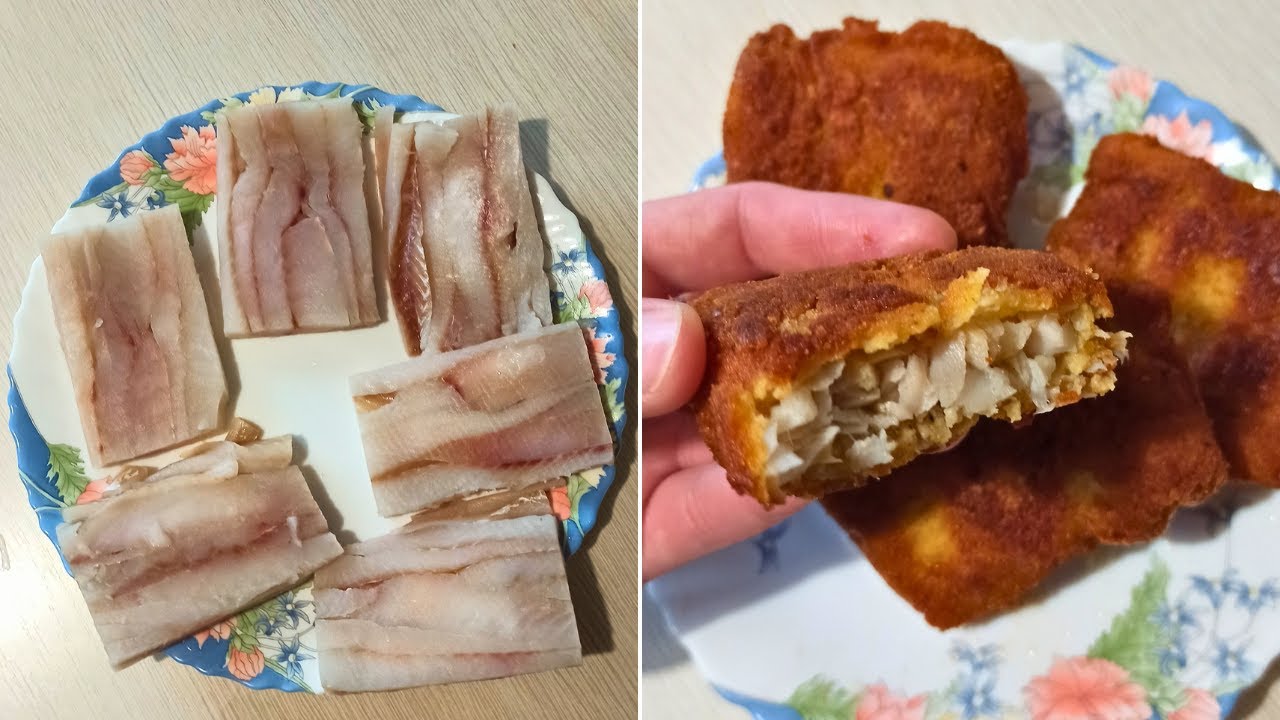Smażona ryba w kostce - Mintaj