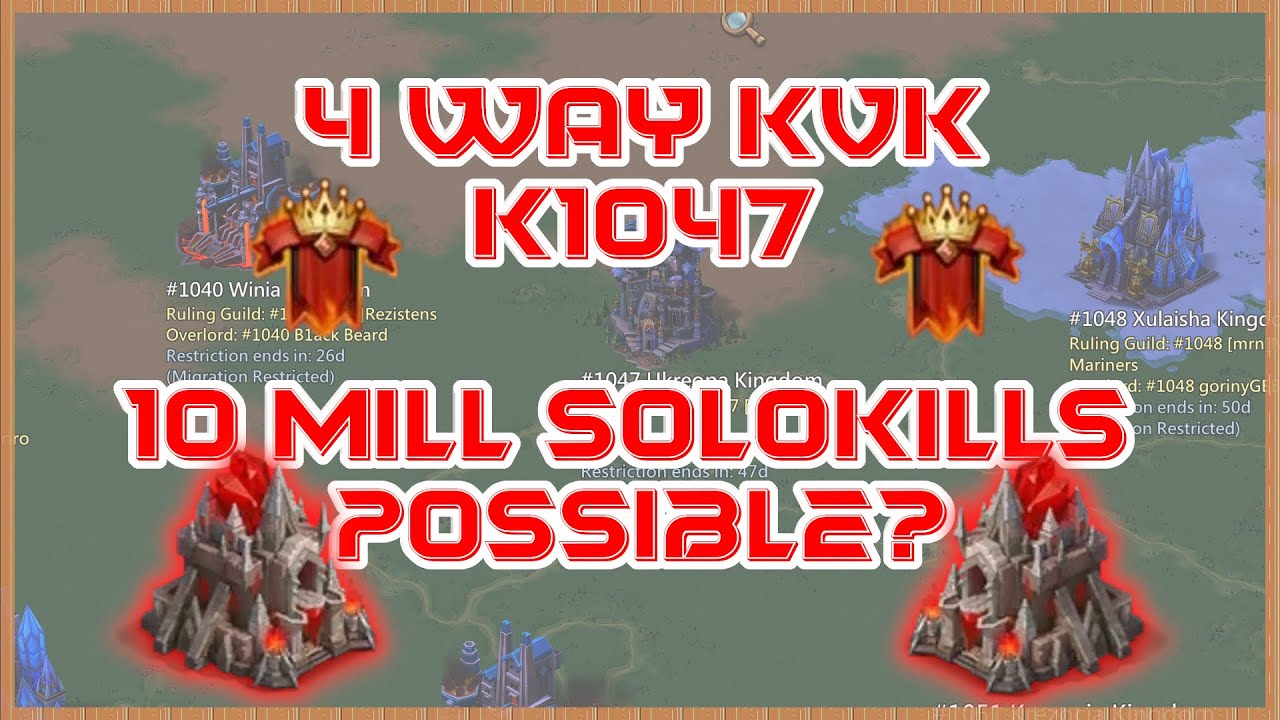 FIRST 4 WAY KvK on K1047 ACCOUNT - I AM HYPED! Lords Mobile