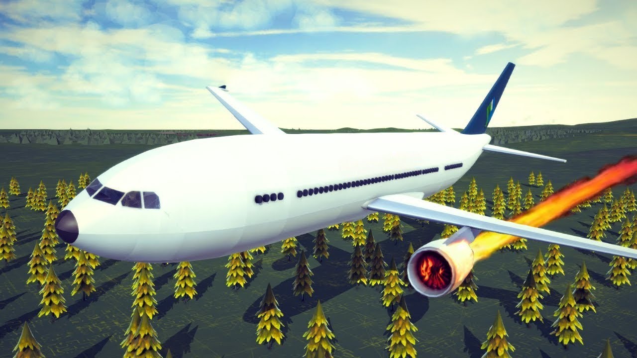 Real Airplane Disasters and Crashes #19 | Besiege