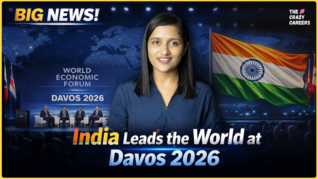 India Steals the Spotlight at Davos 2026 | Crazy Bytes | The Crazy Careers