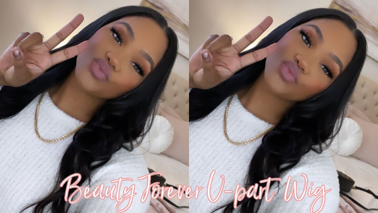NO LACE! NO GLUE! | V-PART WIG| BEAUTY FOREVER HAIR | SHANTIERRA GILLESPIE