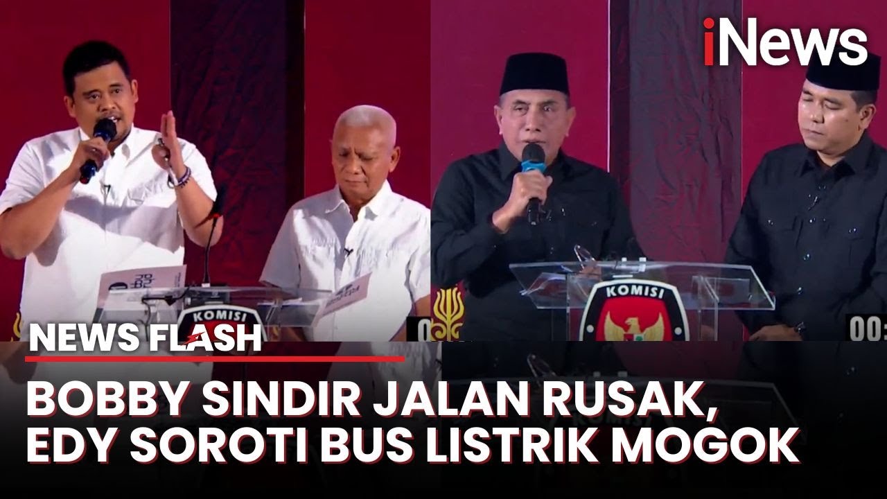 Saling Sindir Bobby & Edy di Debat: Ongkos Benerin Halaman Rumdin Rp2 M hingga Bus Listrik Mogok