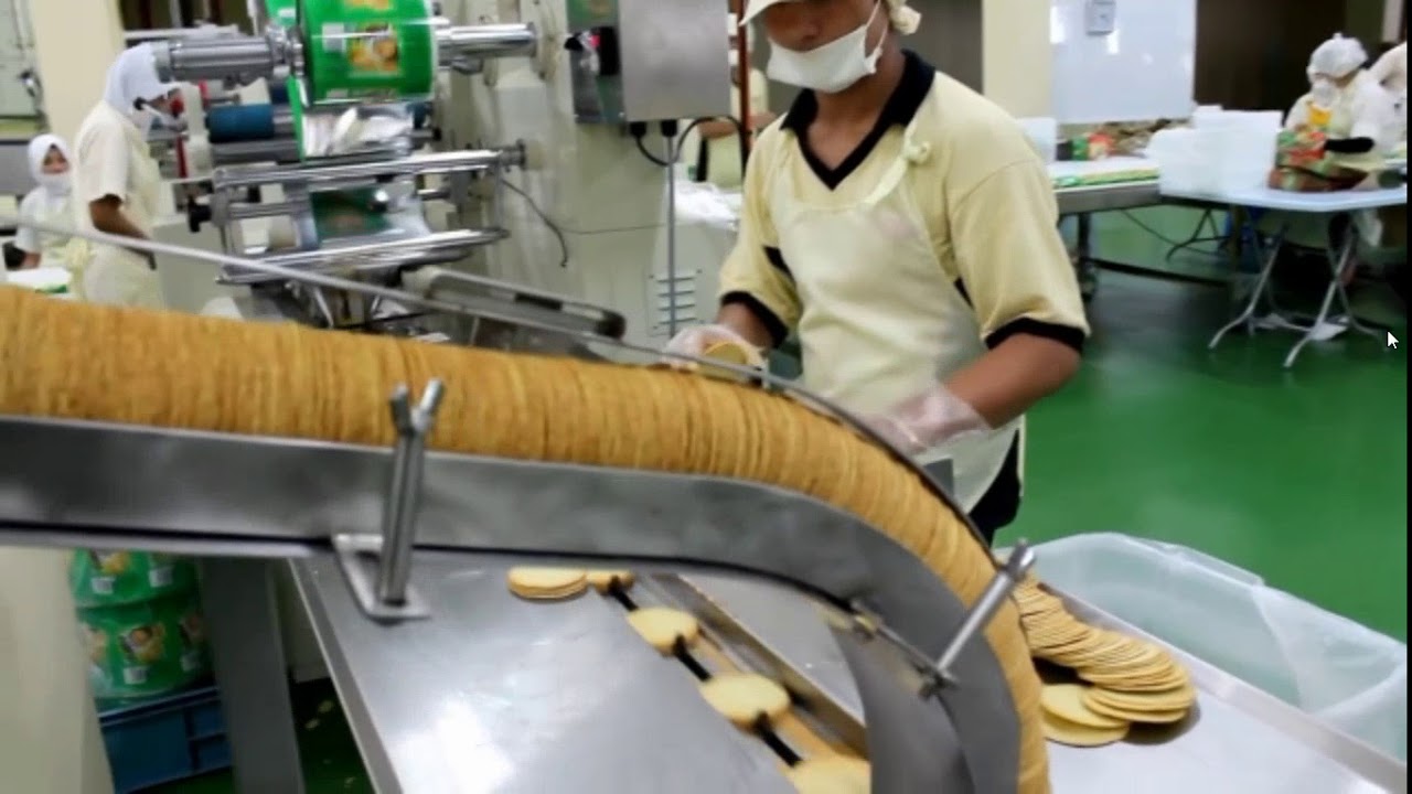 Production process of biscuits and flour