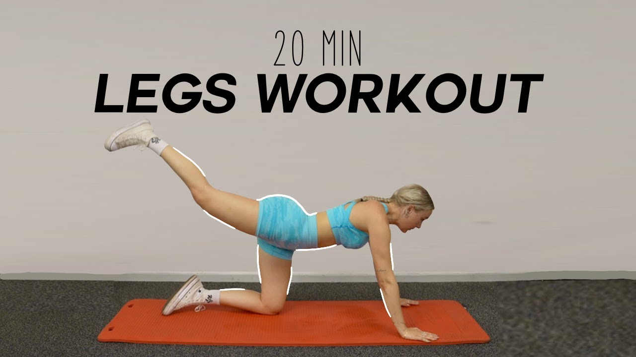 20 MINUTES BURNING LEGS WORKOUT! TONED LEGS & GLUTES! #60