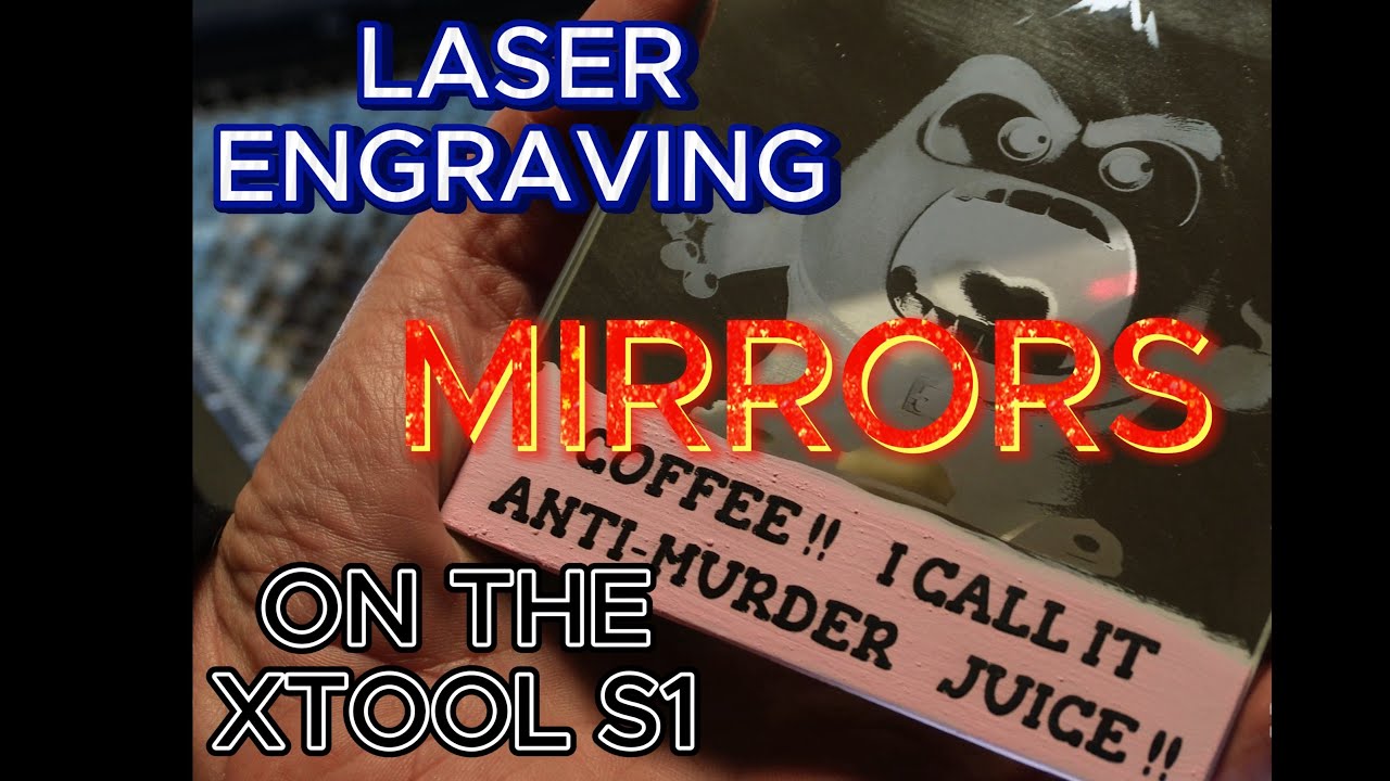 Lasering Mirrors using the xtool s1 20w #education #business #money #fun #art #design