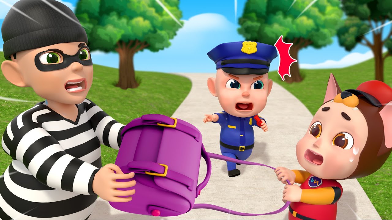 Police vs Runaway Thieves - Job and Carrer | Nursery Rhymes & Kids Song