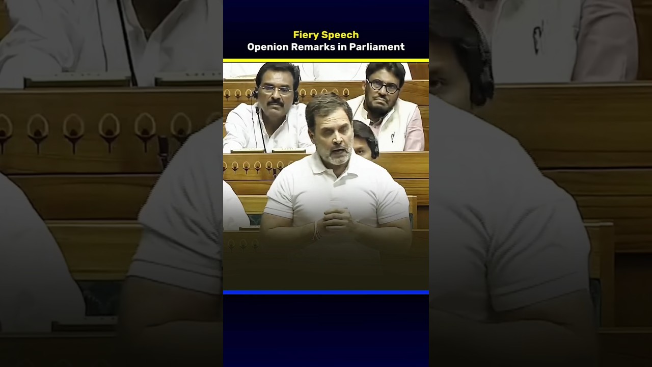 Rahul Gandhi opening remarks in Parliament | Fiery Speech | Direct News