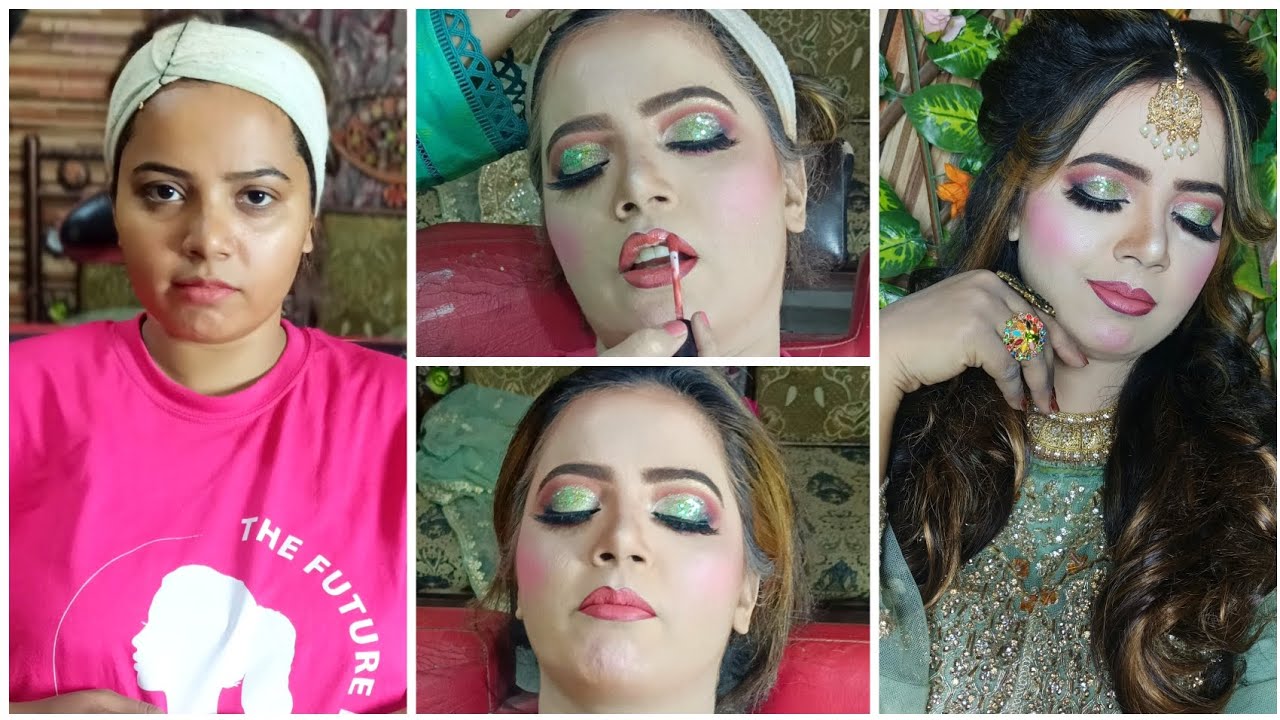 Glamour Makeup Look Complete Makeup Tutorial || Minhaal Beauty  Saloon@Uroosavlogger