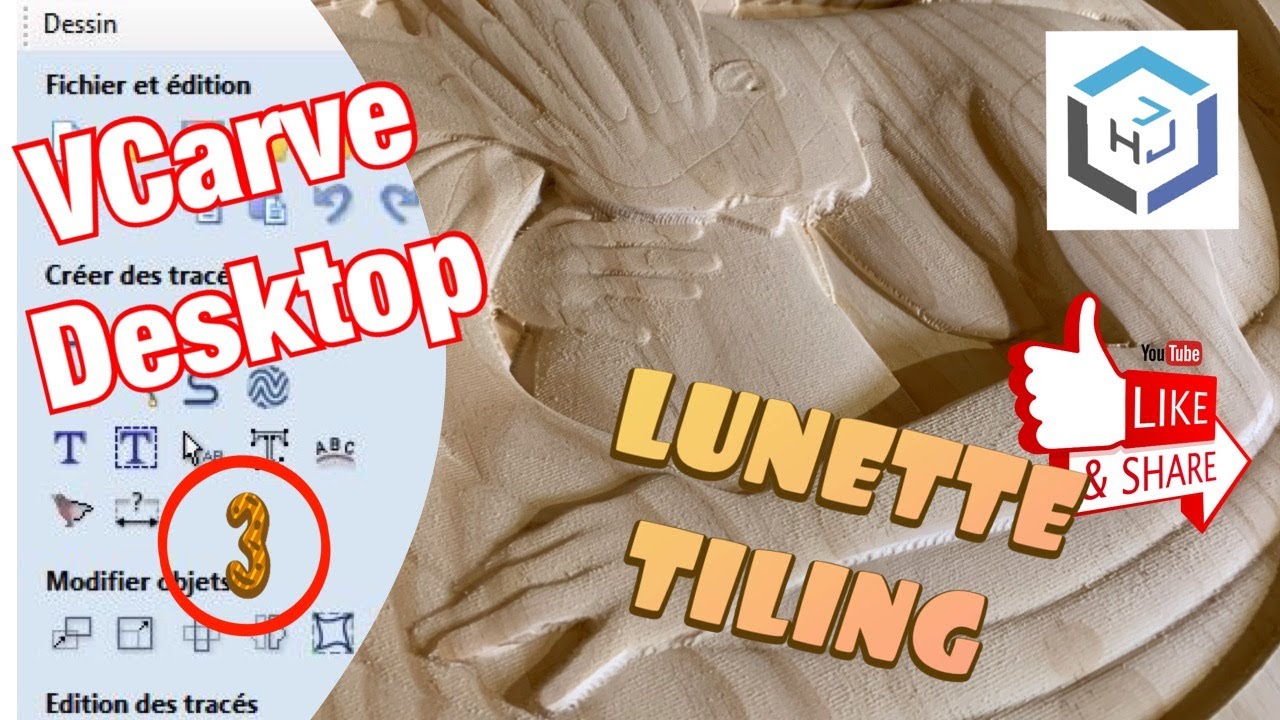 VCarve Desktop épisode 3 (Fonction tiling)