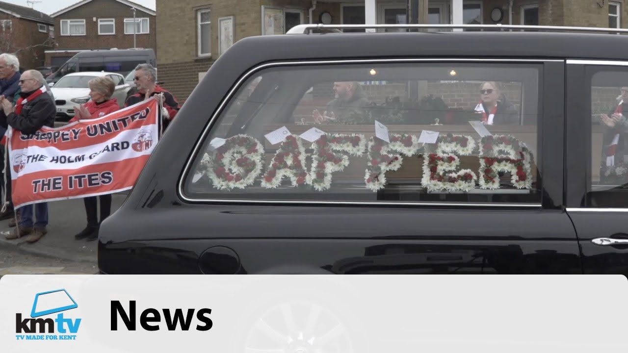 Sheppey United supporters line streets for funeral of manager Ernie Batten | KMTV News
