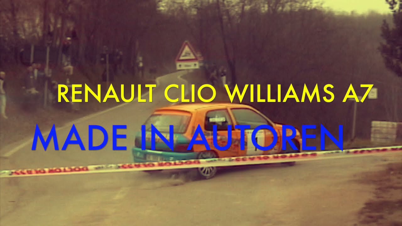 #RALLY RENAULT CLIO WILLIAMS GRUPPO A MADE IN AUTOREN #MASSIILDIRETTA #NOIRALLY