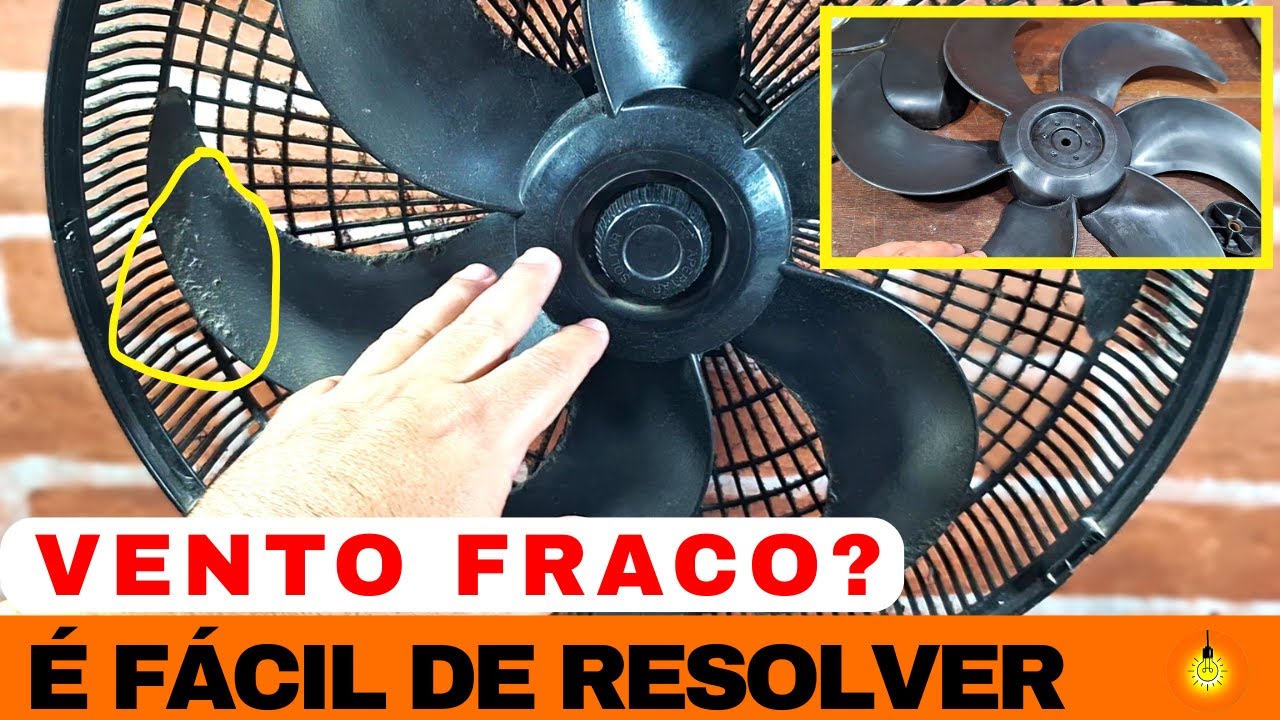 Ventilador Com VENTO FRACO? [RESOLVA em 5 MINUTOS]