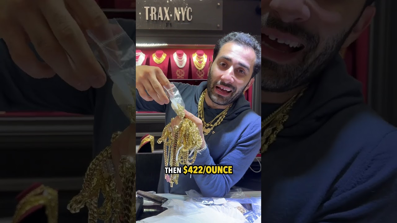 Unboxing $350,000 in Gold Chains #traxnyc #gold #shorts