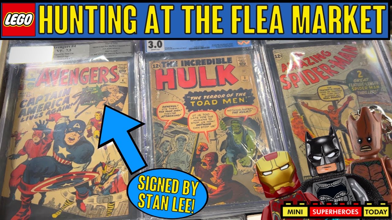 BIG LEGO Super Heroes Haul from the Flea Market! - VLOG