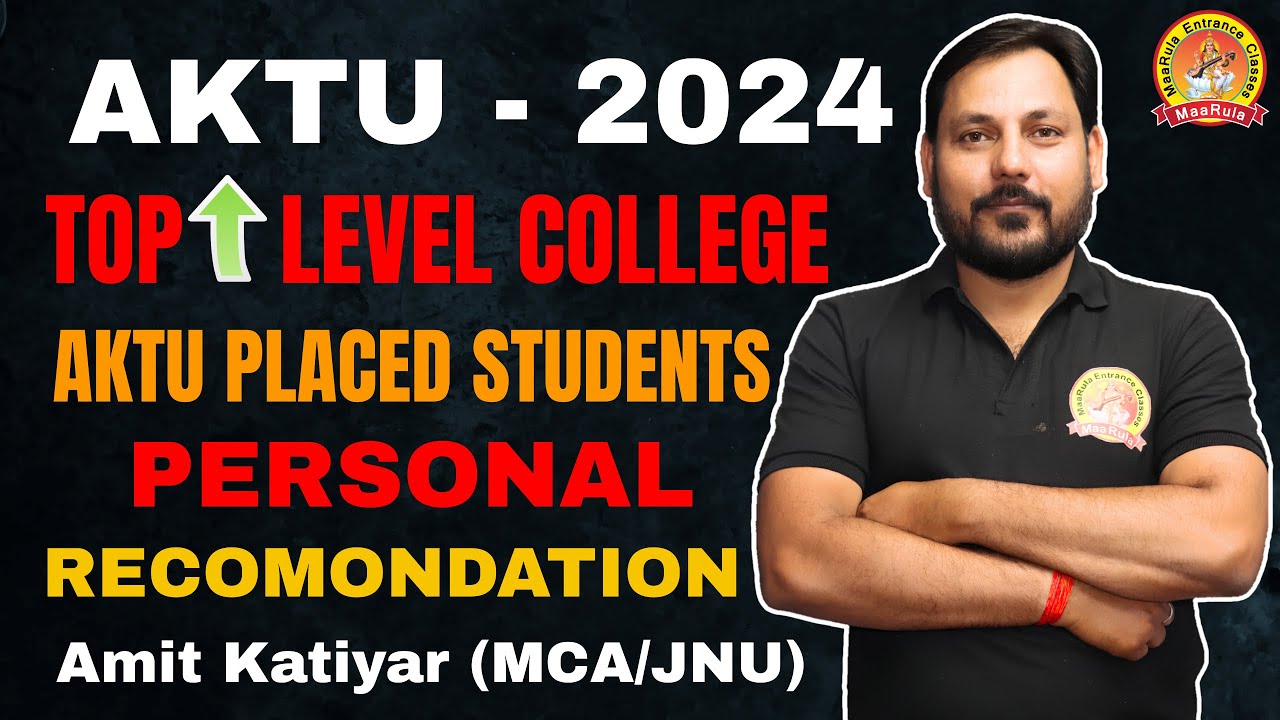 AKTU PLACEMENT | TOP LEVEL COLLEGE | PLACED STUDENTS RECOMONDATION #aktuplacement #maarula#placement