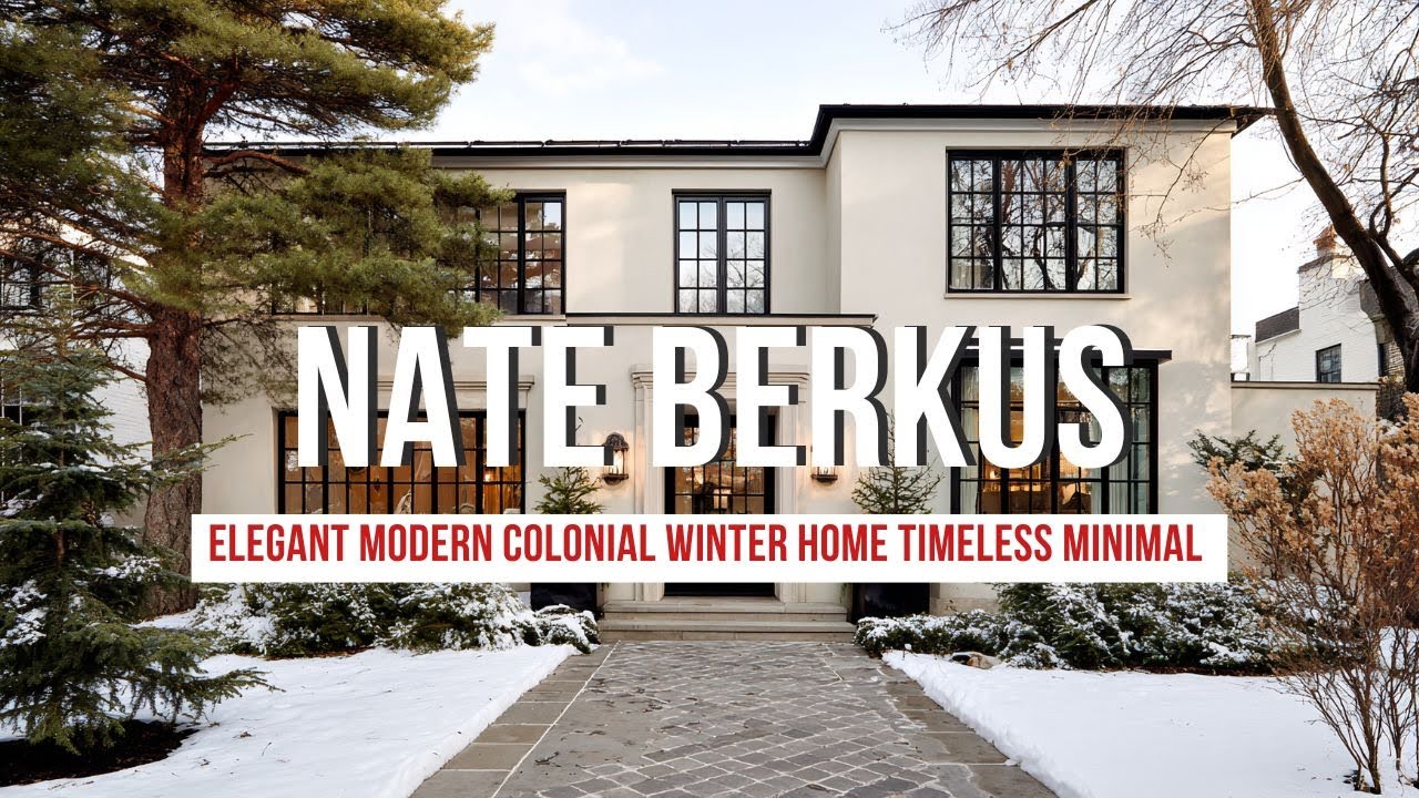 Elegant Modern Colonial Winter Home Inspired by Nate Berkus’ Timeless Minimal Classicism