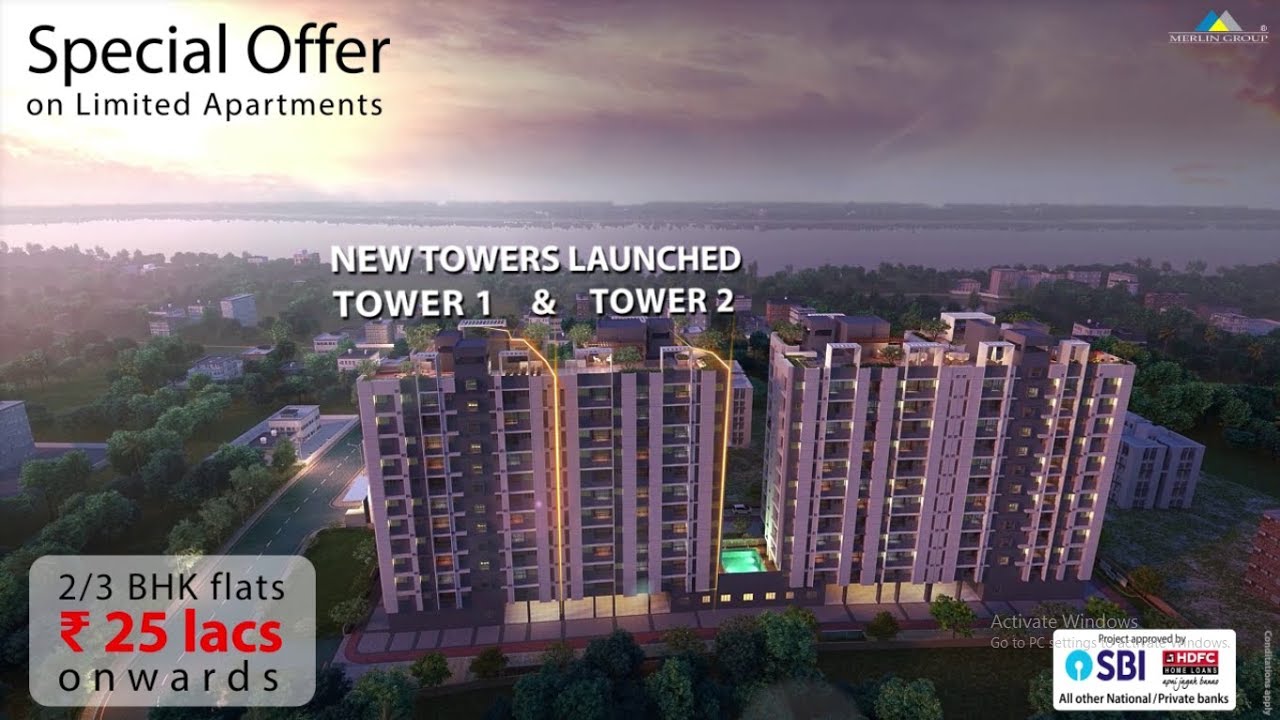 New Tower launched with special offer on limited apartments at Merlin Gangotri